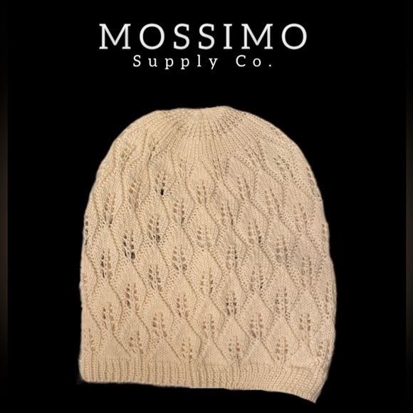 🆕 Mossimo - Ladies Knit Fall / Winter Hat - One Size - White / Ivory - Picture 1 of 6